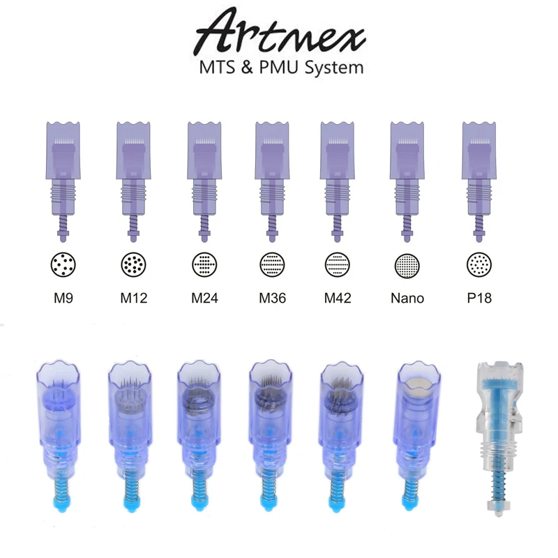 10 шт. Artmex V3 V6 V8 V9 V11 A3 иглы картриджи МТС Полупостоянный макияж тату машина