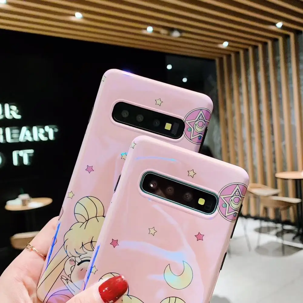 

Sailor Moon Shine Note20Ultra Note20 S21 5G Phone Case For Samsung S10PLUS S20 S20Ultra Soft TPU Cover Body Shell Protection