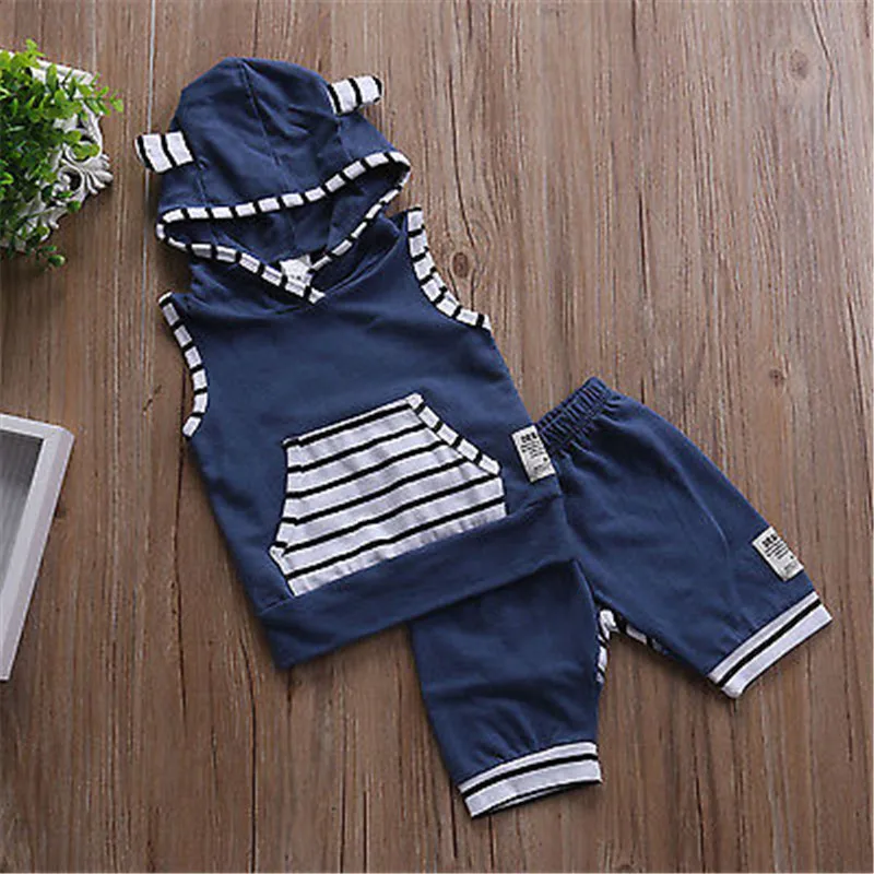 

Toddler Boys Girls Clothes Cotton Romper Bodysuit Jumpsuit Summer Outfits Set