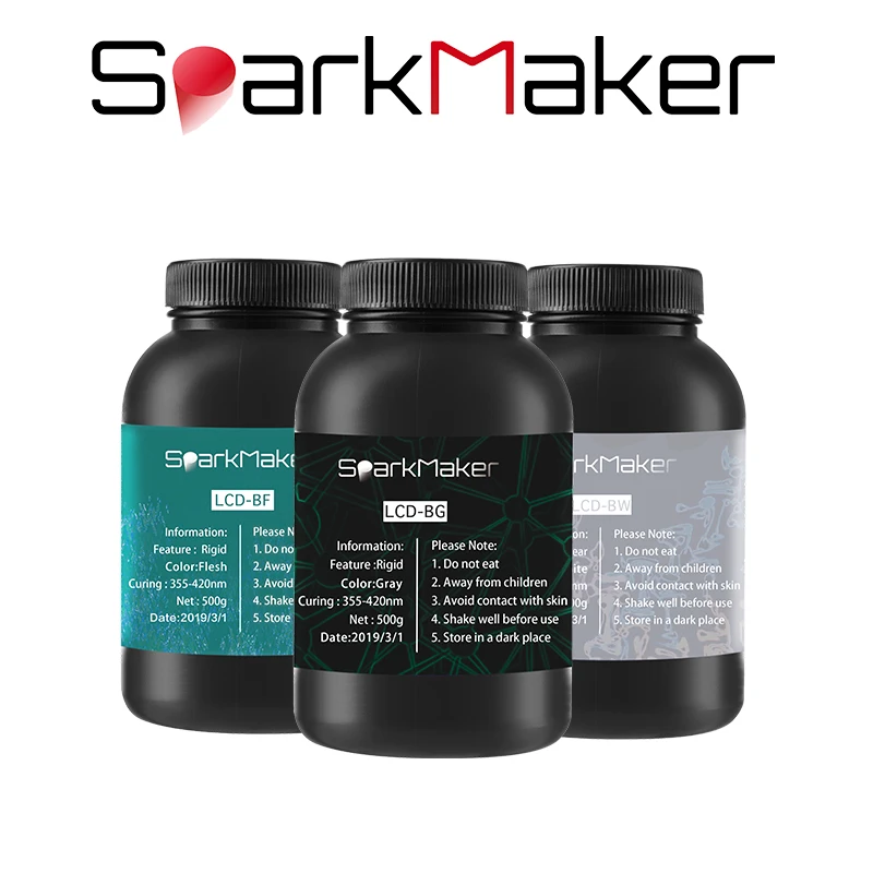 SparkMaker полимеризация смолы 355 420nm низкая стоимость для DLP/lcd/SLA 3d принтер Материал s