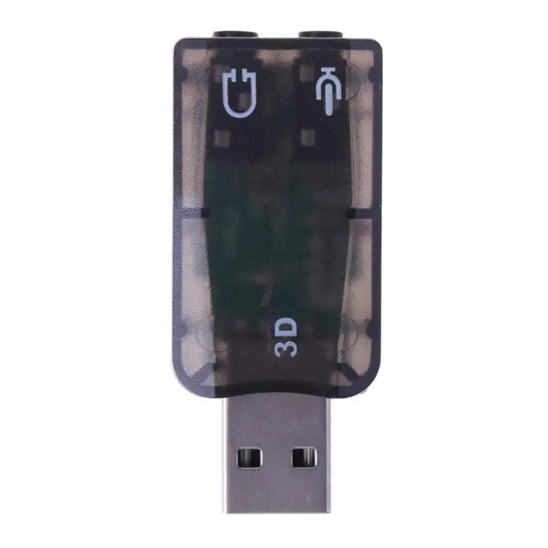 Мини USB 2 0 порт аналоговый 6 1 CH внешняя звуковая карта аудио адаптер для ПК