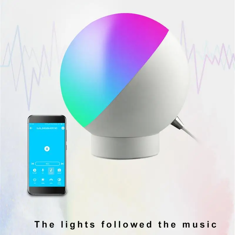 Светодиодная настольная лампа Smart Wifi с голосовым управлением светодиодный