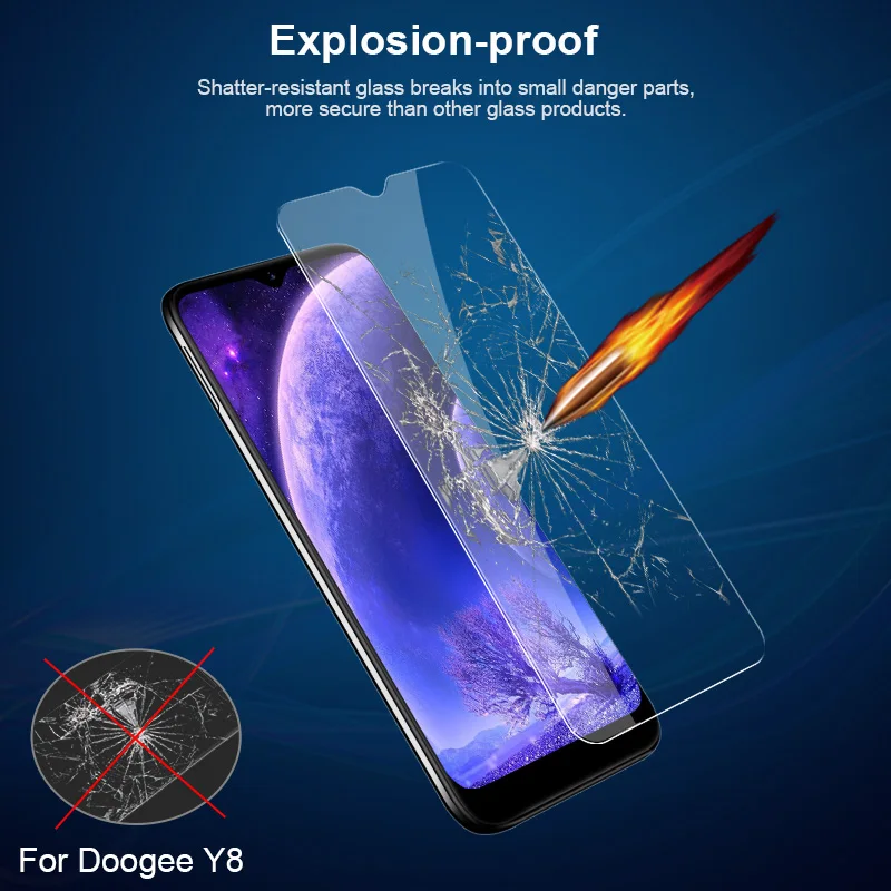 Для Doogee Y8 закаленные Аксессуары для мобильных телефонов 6 1 дюйма Противоударная