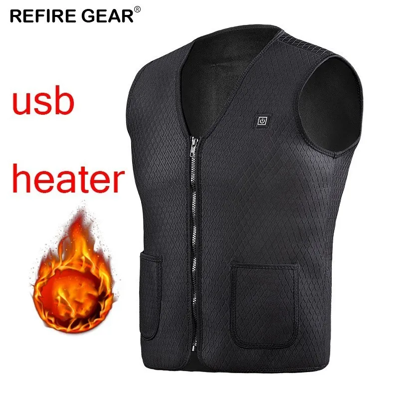 Refire снаряжение USB уличный охотничий жилет куртка с подогревом зимняя одежда без