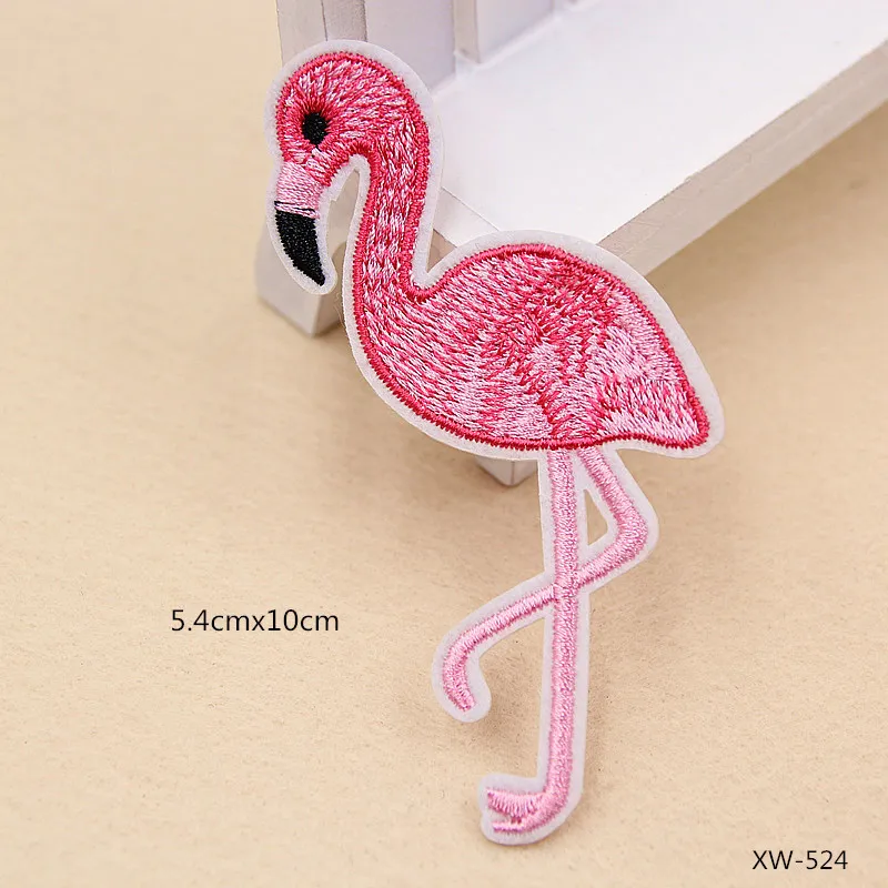 PGY Cartoon Embroidered Patches DIY Flamingo Letter Rainbow Cactus Etc. Cloth Clothes Scarf Decoration Patch Applique Diy Badges | Дом и сад