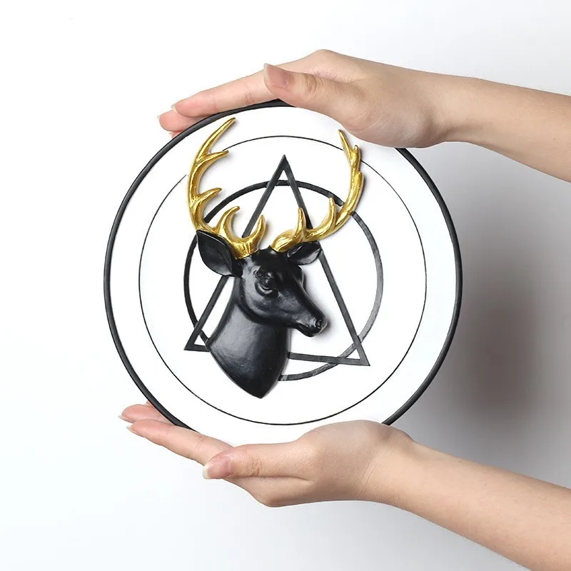Nordic Style Hand-painted Elk Wall Panel Color Decoration Home Background Office Nursery | Дом и сад