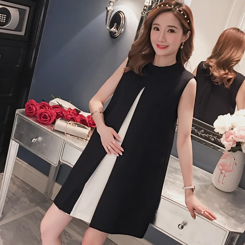 Платье для беременных Элегантное летнее платье с круглым вырезом бантом Одежда