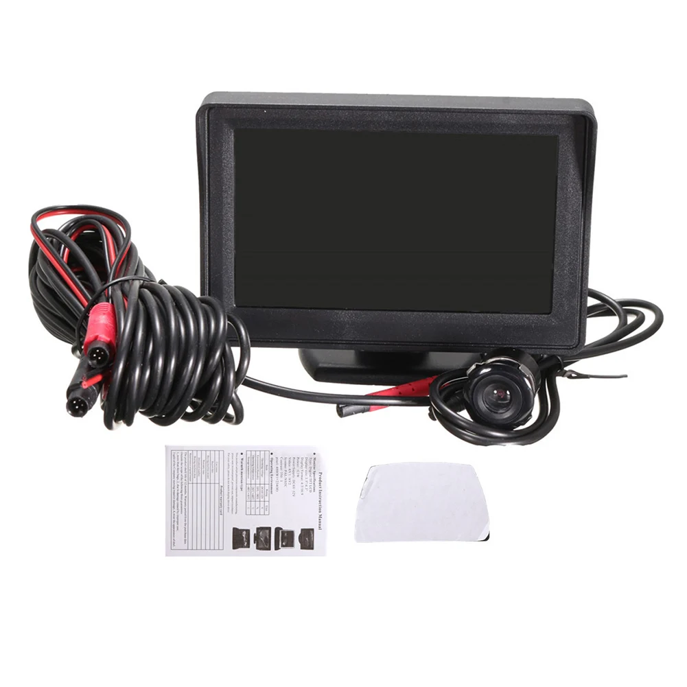 

4.3 Inch TFT LCD Monitor Car Rear View System Reverse Night Vision Backup Camera Kit