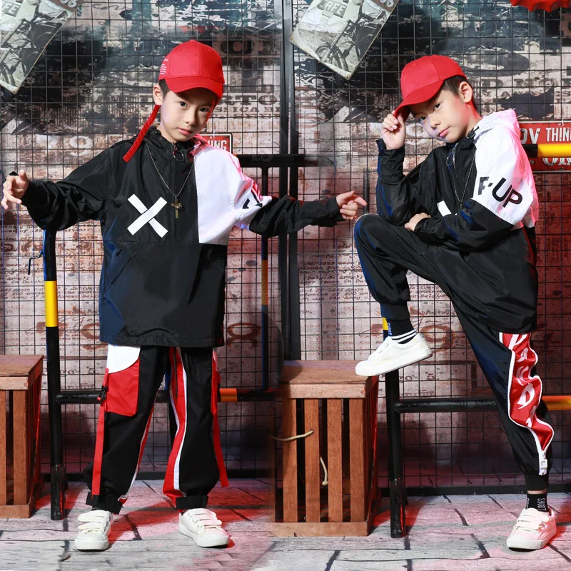 Kids Hip Hop Printing Clothing Girls Boys Sweatshirt Jogger Pants Jazz Dance Costumes Set Ballroom Dancing Clothes Outfits | Детская