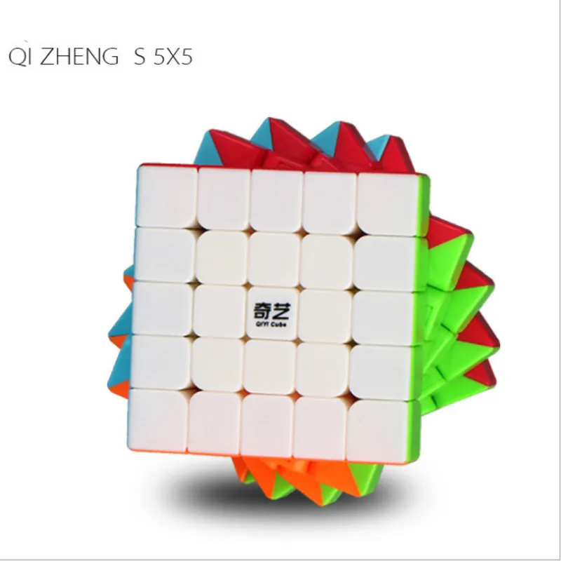 Нео Куб 5x5x5 Cubo Magico Qiyi Qizheng S волшебный куб 5x5 Stickerless Qizhengs кубический антистресс 62 мм