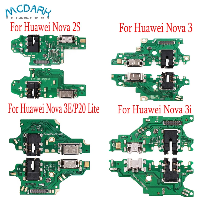 Для Huawei Nova 2S 3 100% новый USB зарядный порт плата гибкий кабель Разъем для 3E/P20 Lite 3i