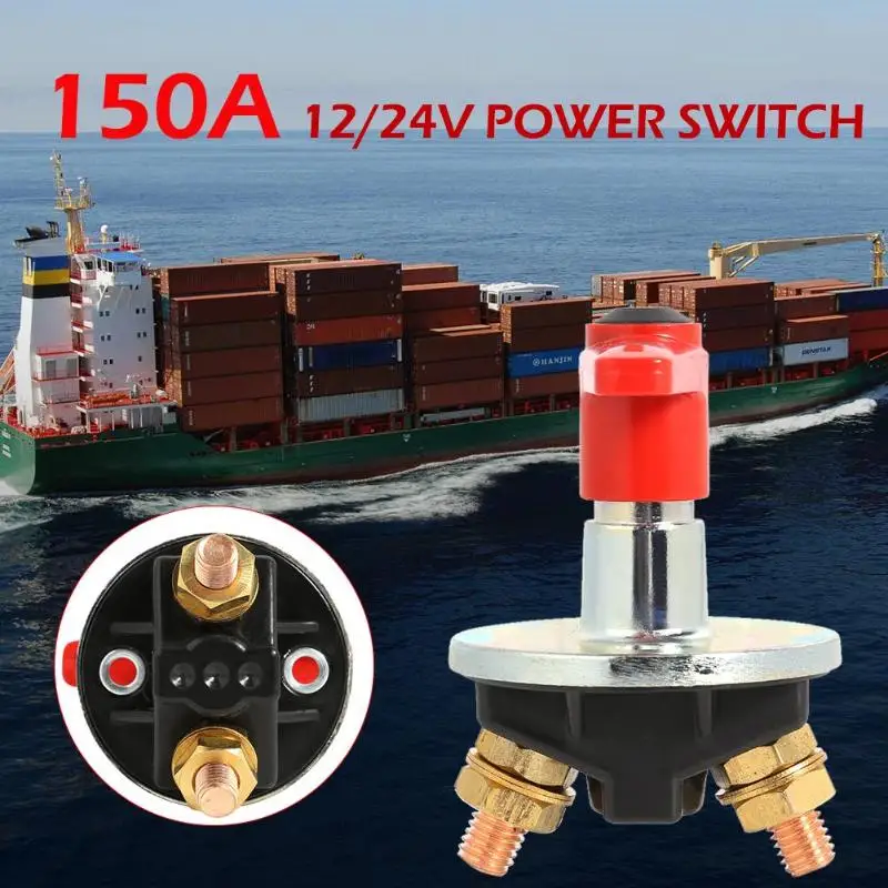 150A 12V/24V Car Fixed Key Battery Isolator Disconnect Power Kill Cut Off Switch Heavy Duty IP65 Protector Auto Accessories | Автомобили и