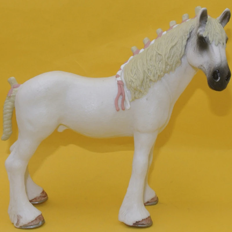 Реалистичная форма моделирование животных игрушечное пони Декор пластиковая