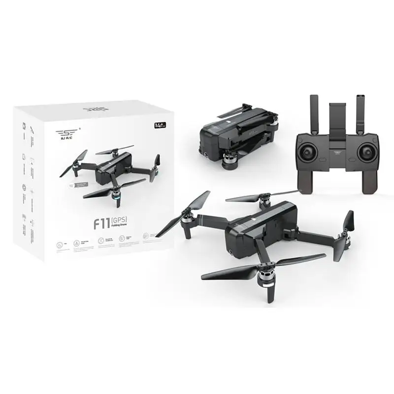 Радиоуправляемый квадрокоптер rccity SJRC F11 GPS Wi Fi FPV камера 1080P время полета 25 минут