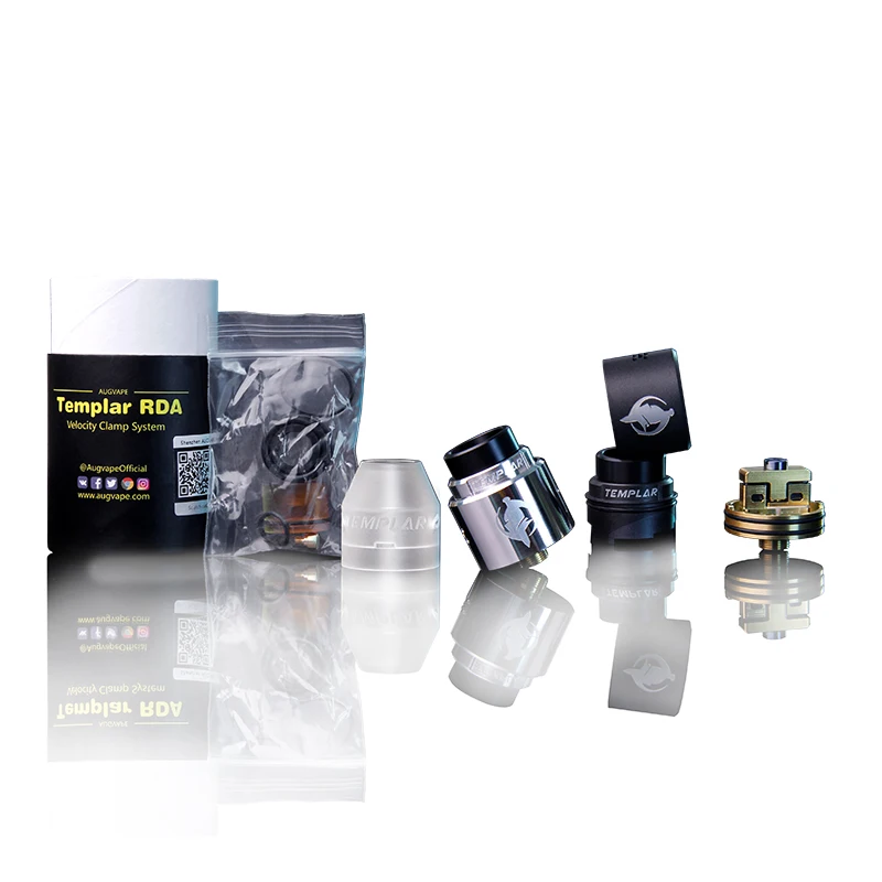Оригинальный Augvape Templar RDA 24 мм Диаметр распылитель 510 с боковой поток воздуха для