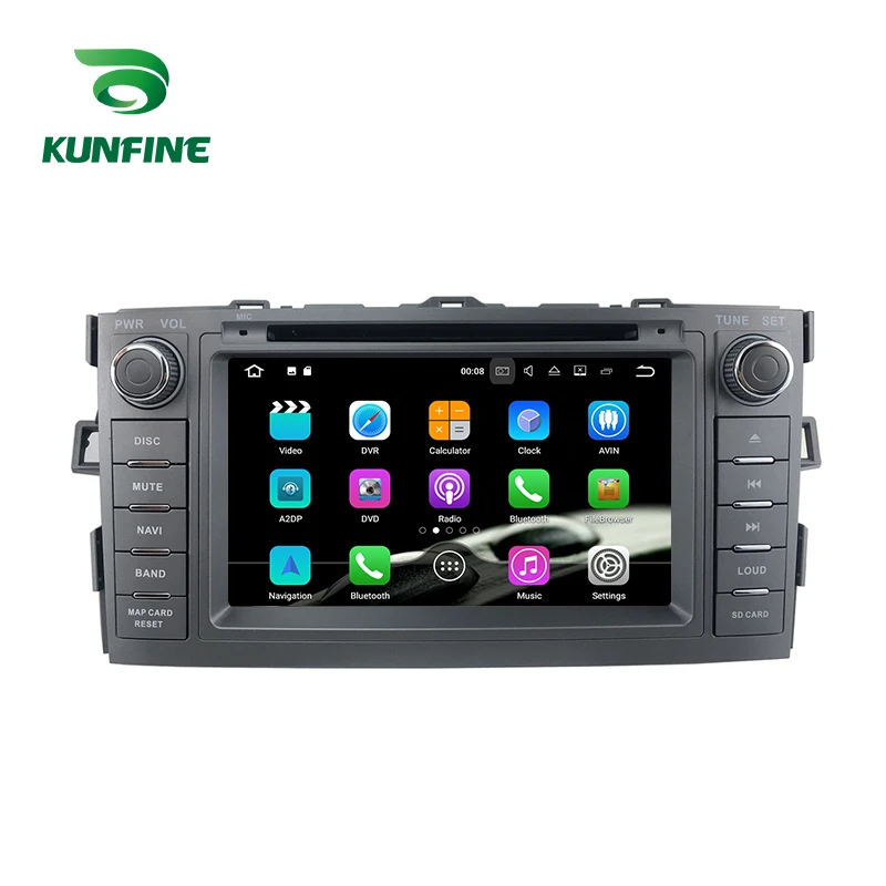 Мультимедийный плеер PX6 A72 Android 9 0 Core 4 Гб ОЗУ 64 ПЗУ DVD GPS Автомагнитола для Toyota Auris 2008