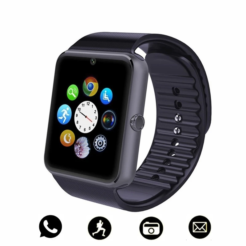 Calangdar Bluetooth Смарт часы для мужчин с сенсорным экраном большой аккумулятор