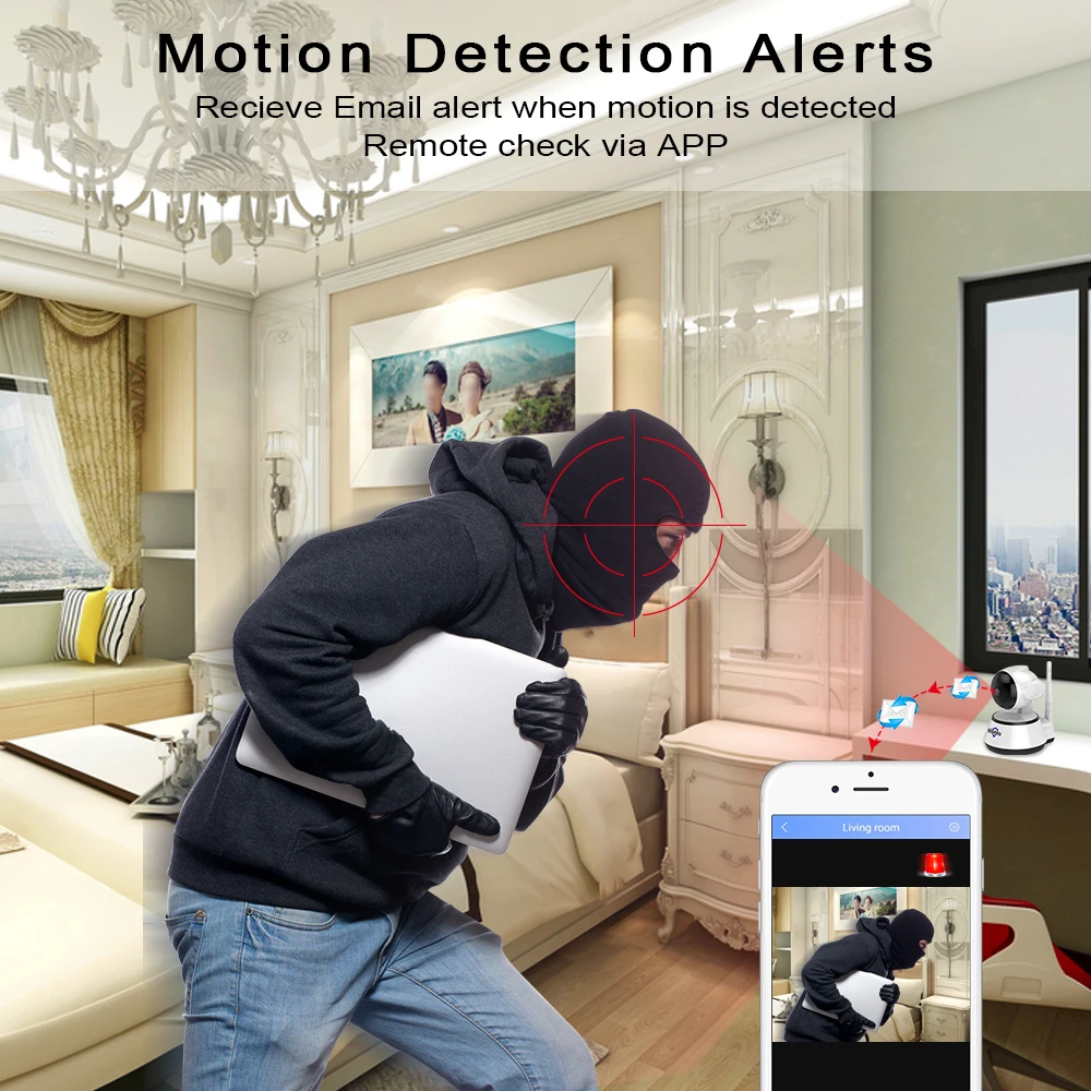 Hiseeu 1080 P ip камера 2MP WiFi беспроводная безопасность мониторинг видеонаблюдение