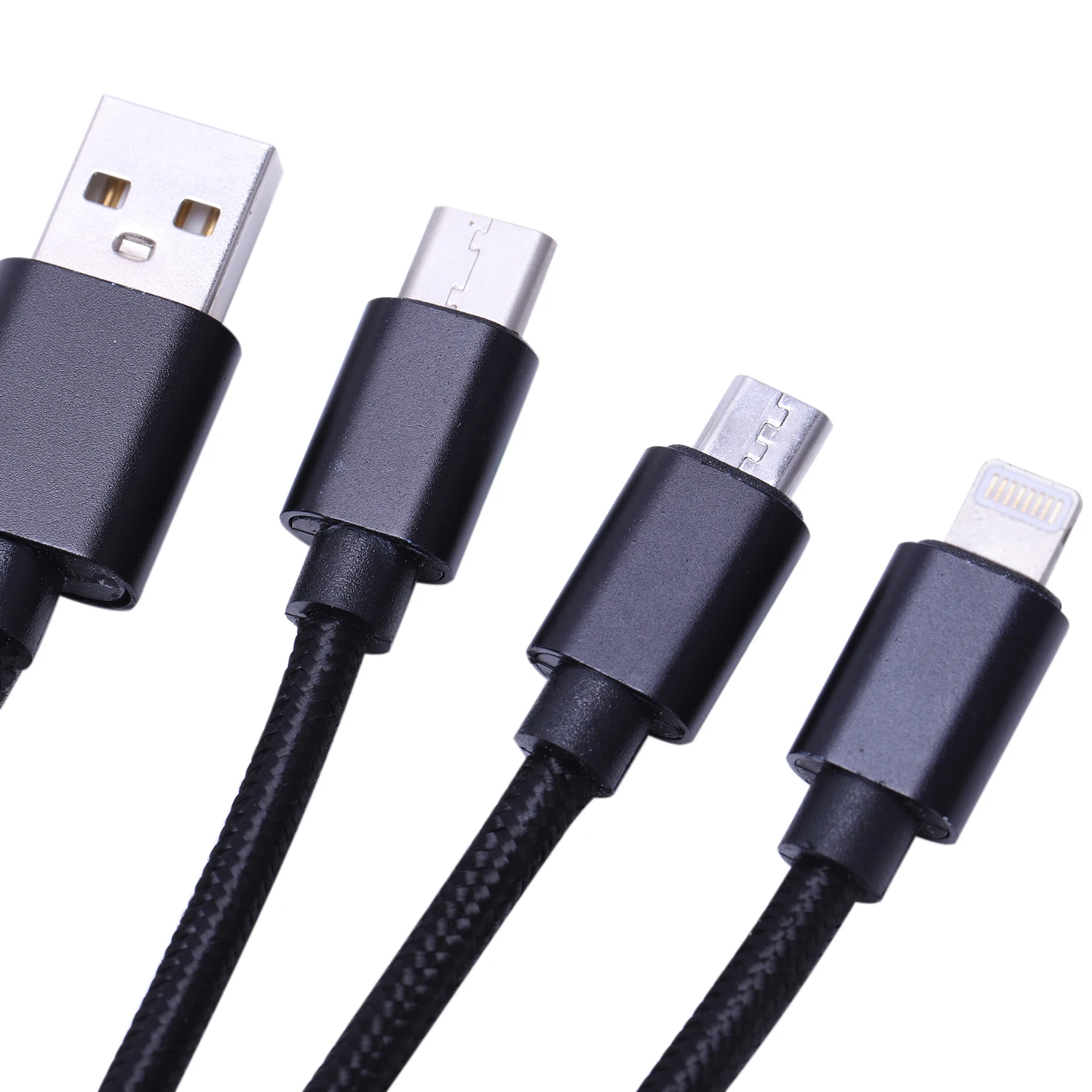 3 в 1 зарядное устройство для мобильного телефона iphone samsung Xiomi Huwei Honor Android Type C Micro USB