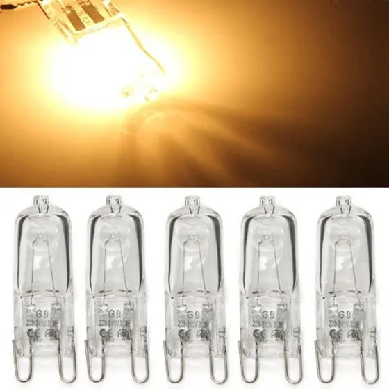 Горячая 10 X G9 галогенная лампа теплый белый офисный светильник 25W 230V | Лампы и