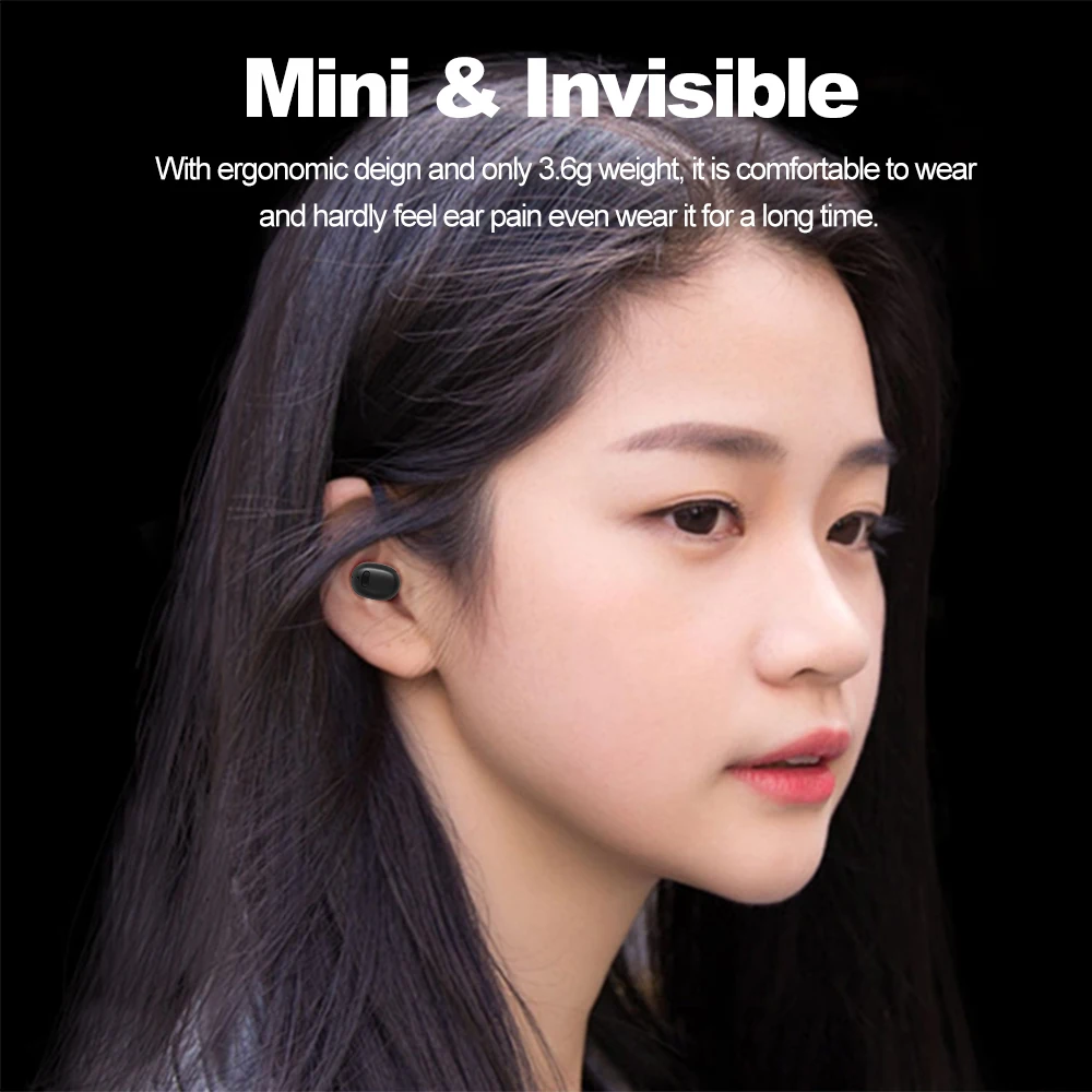 Docooler S8 Bluetooth наушники мини вкладыши BT 4 2 музыка Беспроводной гарнитура спортивные
