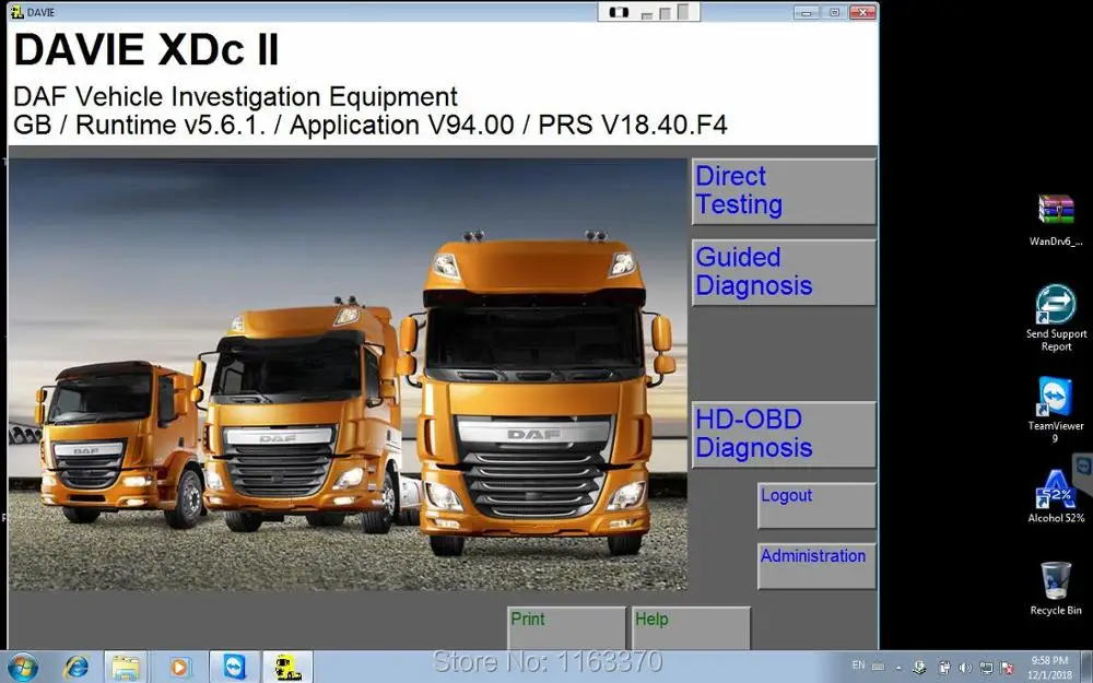 Новинка 2019 года диагностическое по для двигателя paccar и Даф | Автомобили мотоциклы