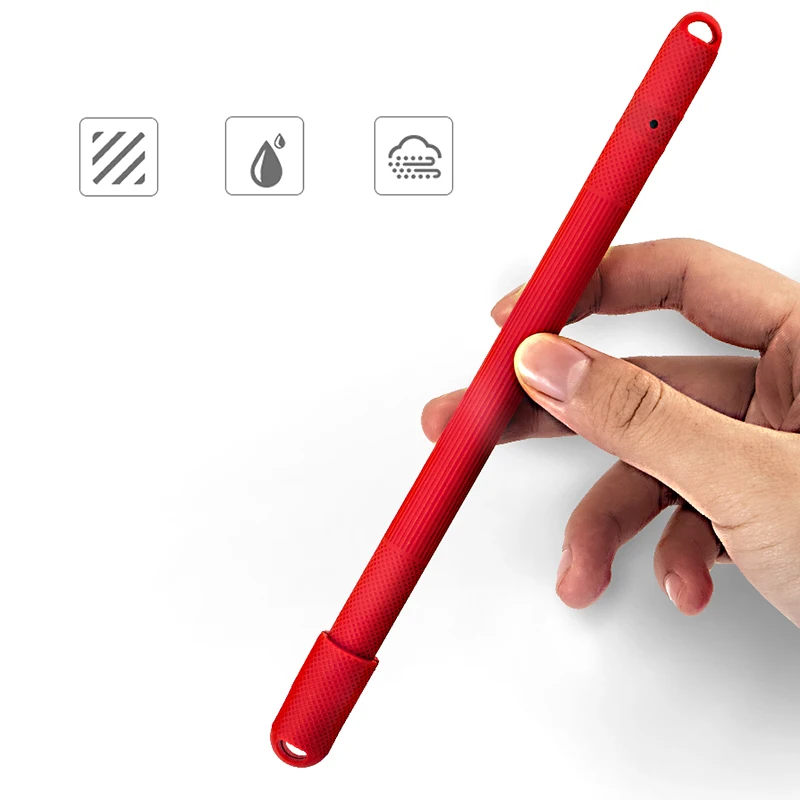 Мягкий силиконовый чехол для Apple Pencil 2 го поколения iPad крышка с наконечником
