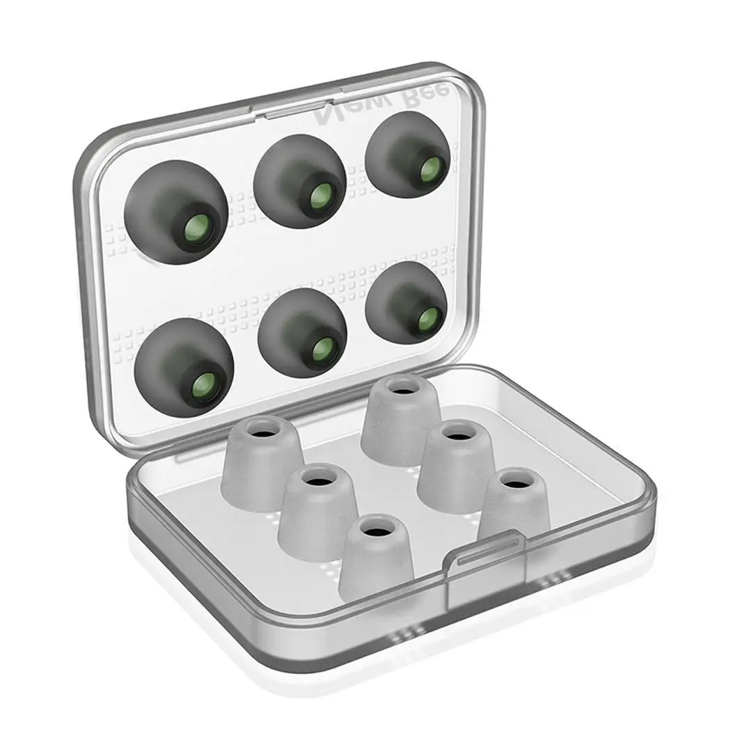 Soft Comfortable Memory Sponge Silicone Stretchy In Ear Earphone Cover With Storage 5mm-6mm Box | Электроника