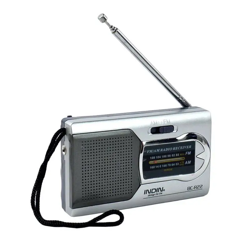 Портативный fm радио со встроенным динамиком телескопическая антенна разъем для