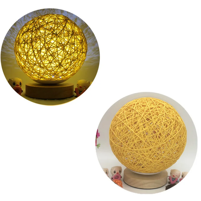 USB светодиодный Настольный светильник прикроватный украшение для спальни ночник