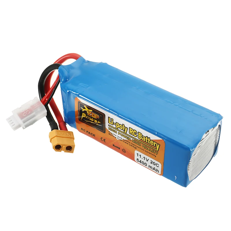 ZOP мощность 11 1 V 5400mah 20C 3S Lipo батарея XT60 разъем для Eachine E58 wifi FPV RC Квадрокоптер|Детали