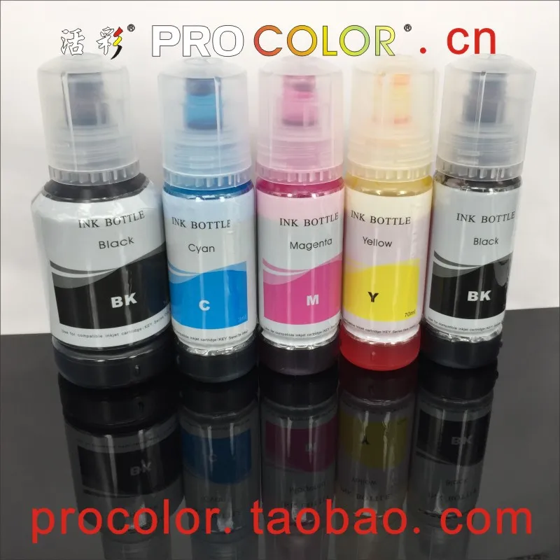 WELCOLOR T105 T106 T512 T 512 105 106 EcoTank CISS Dye ink refill kit For Epson ET-7700 ET-7750 ET 7700 7750 inkjet printer | Компьютеры и