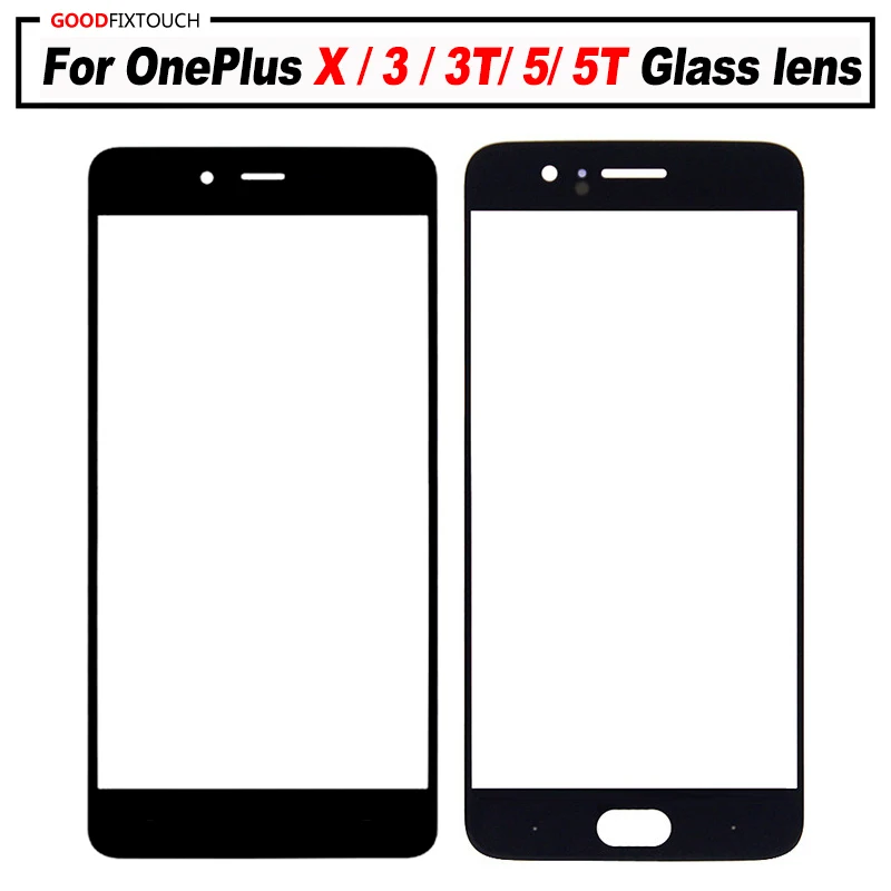 AAA Качество для OnePlus X/3/3T/5/5T E1001 A3000 A3003 A5000 A5010 One plus Передняя Стекло объектив Экран
