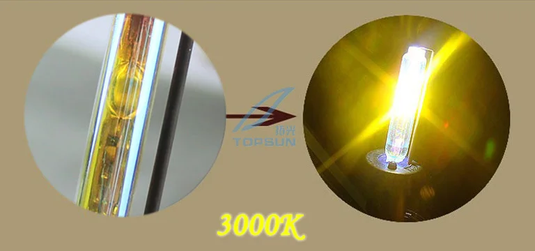 Светильник Cn HID ксеноновая лампа с одной лампочкой желтоватый Светильник 3000K AC 35 W-H1, H3, H7, H8, H9, H10, H11 880881, 9005,9006