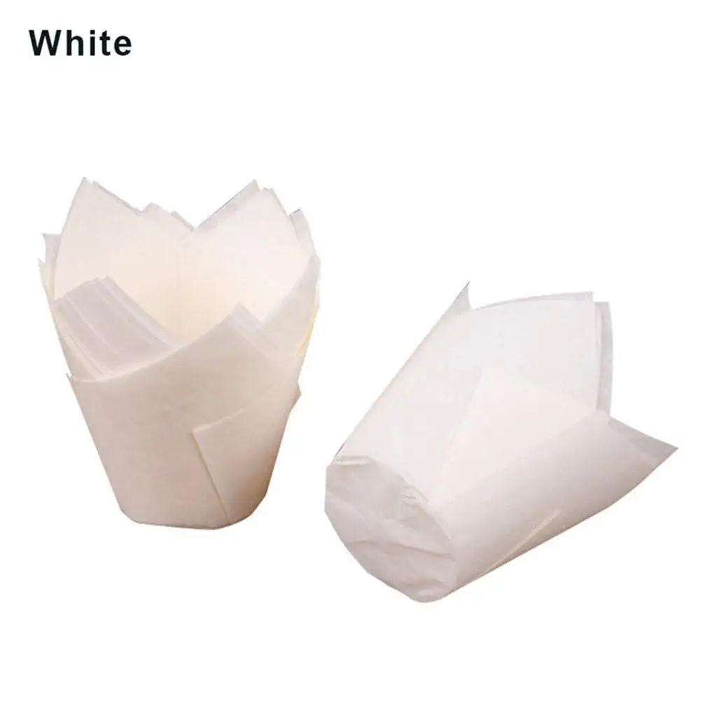 50PCS Anti-Oil Flame Shape Baking Cups Cupcake Wrapper Paper Muffin Cup Molds Kitchen Home Bakeware Decorating Tool | Дом и сад