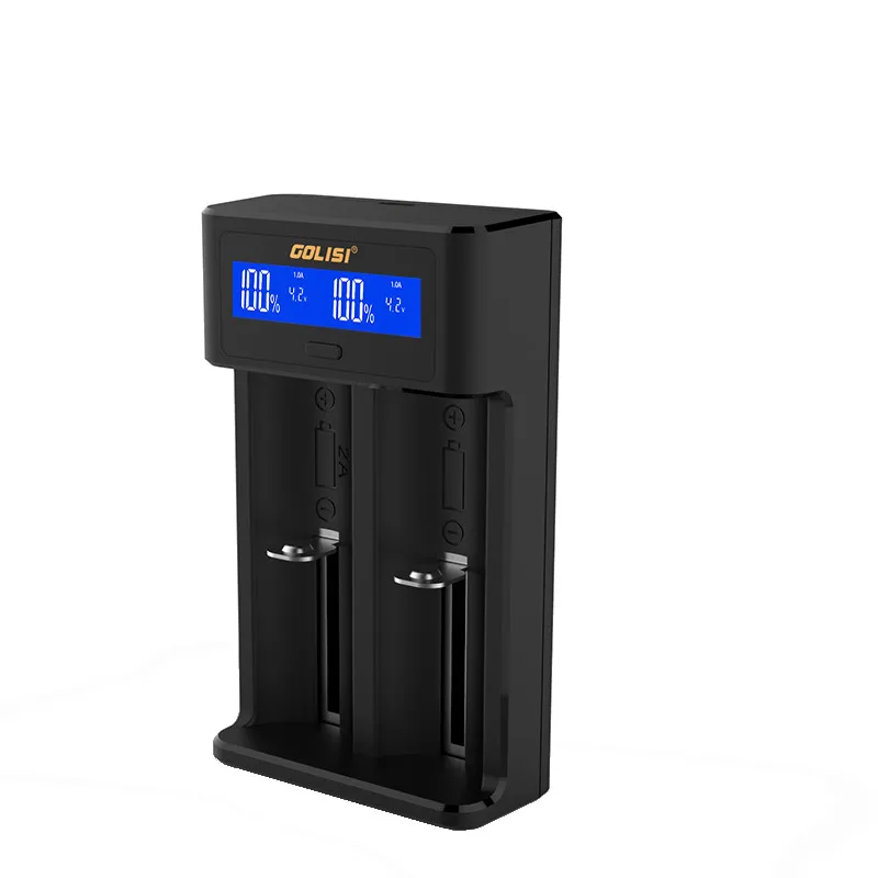 Умное зарядное устройство LEORY Golisi I2 с USB портом 2 А ЖК дисплей для литий