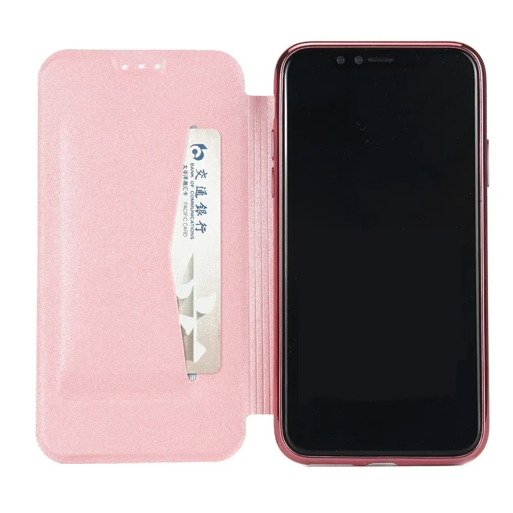 Чехол кошелек для iPhone 6 6s 7 8 X XR XS Max кожаный чехол с отделением карт защита от