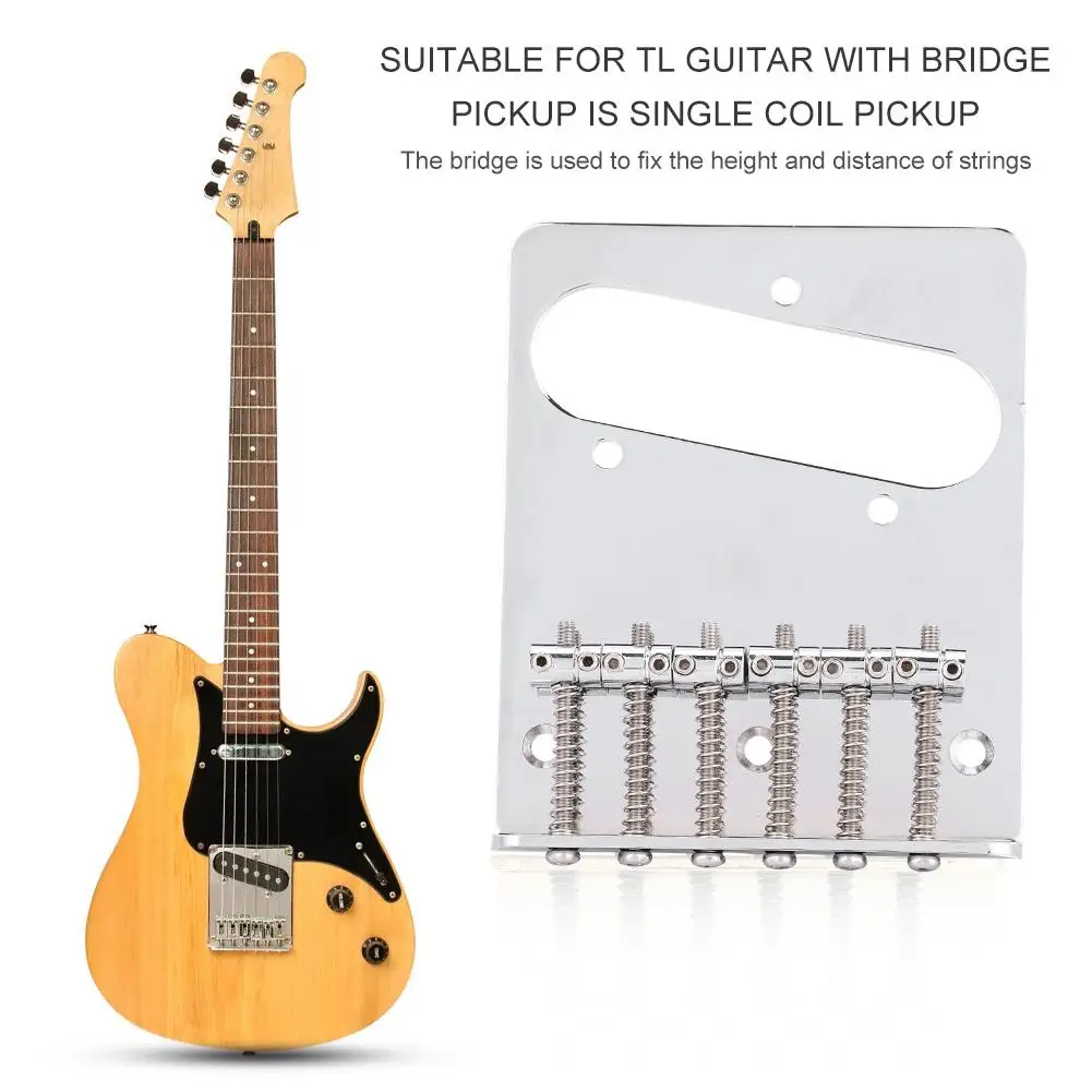 6 Saddle гитарный мост с одной катушкой слот для электрогитары TL Telecaster|Детали и