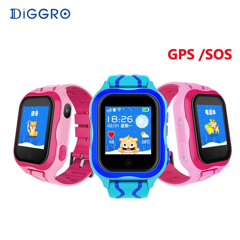 Diggro A32W анти потерянные Детские Смарт часы gps 2G Wifi водонепроницаемый Сенсорный