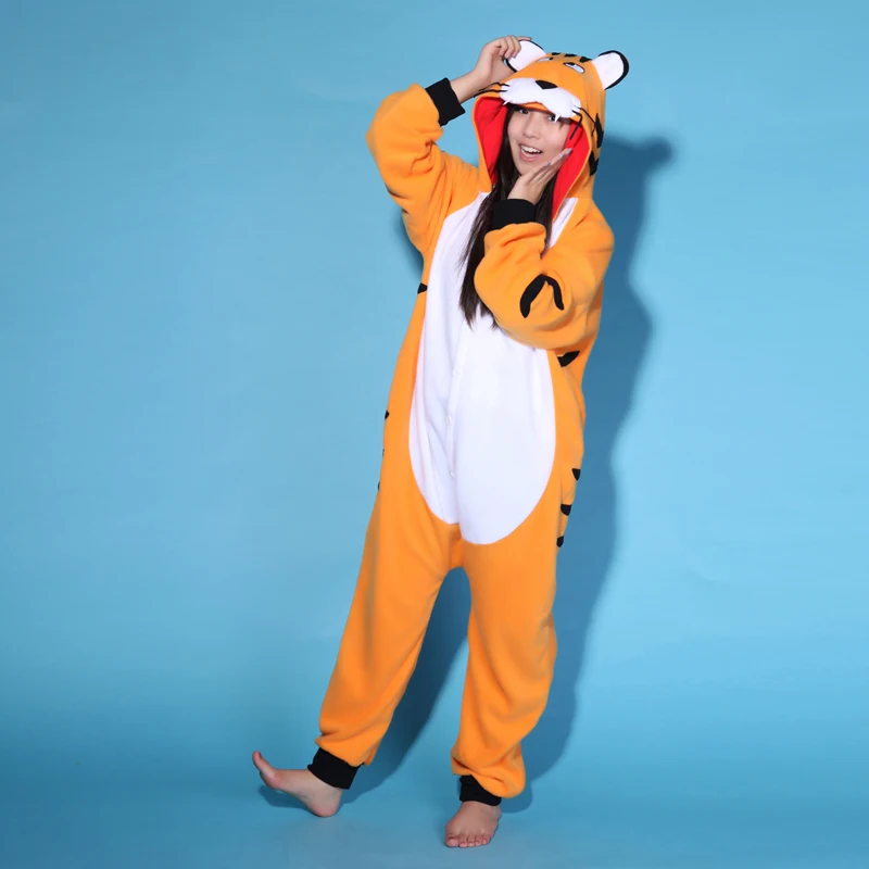 New Bengal Tiger Onesies Sleepsuit Adult Pajamas Pyjamas Cosplay Costume Sleepwear Jumpsuit Christmas Party Clothing |