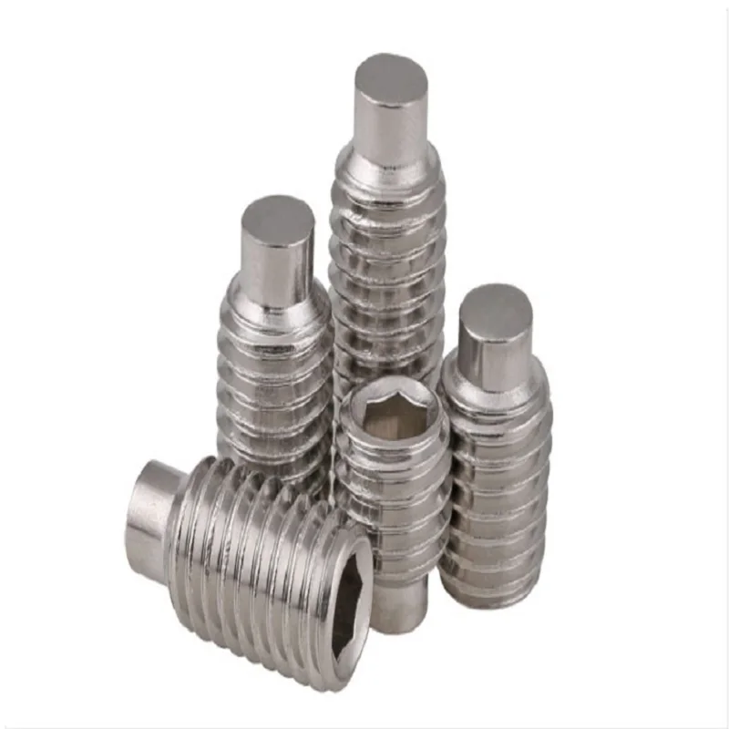 

Free delivery 2pcs 304 stainless steel convex headless hexagonal tightening screw M10*10 12 16 20 25 30 35 40