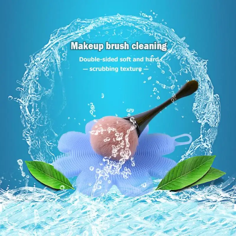 1 шт. силиконовая Кисть для макияжа в форме цветка Очищающий коврик косметические