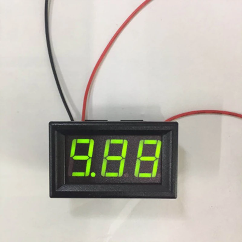 0 36 дюймовый DC 4 5 30 V двухлинейный вольтметр синий/красный/зеленый светодиодный
