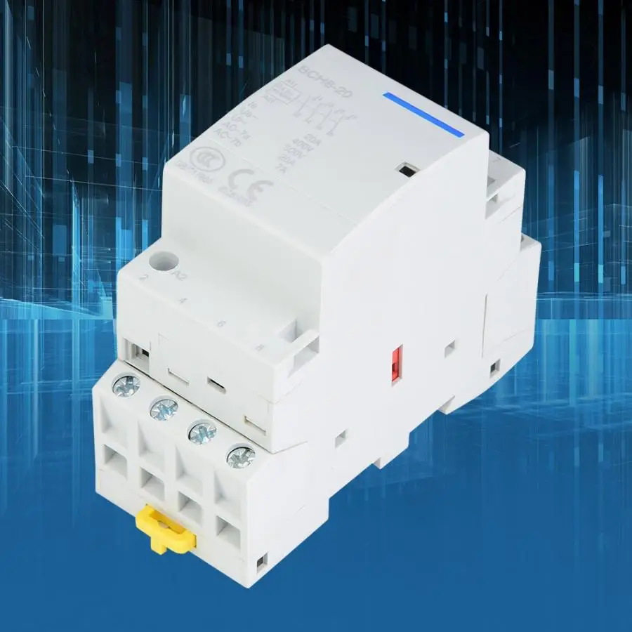 Бытовой контактор переменного тока 4P 4NO 20A 24V 220V/230V 50/60Hz|Замыкатели| |