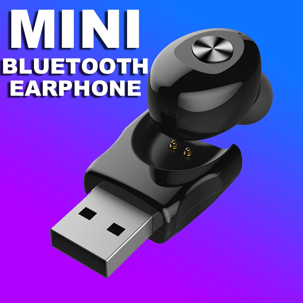 Миниатюрные Bluetooth наушники DISOUR U12 Беспроводные спортивные стерео вкладыши для