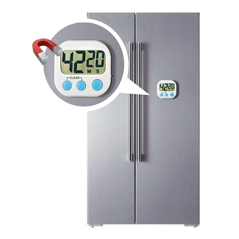 Кухонный таймер 3 упак. Маленький цифровой Электронный громкий сигнал магнитная