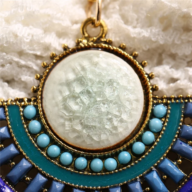 Fashion Glamour Vintage Bohemian Bead Earrings Ms. Openwork Flower Pendant | Украшения и аксессуары