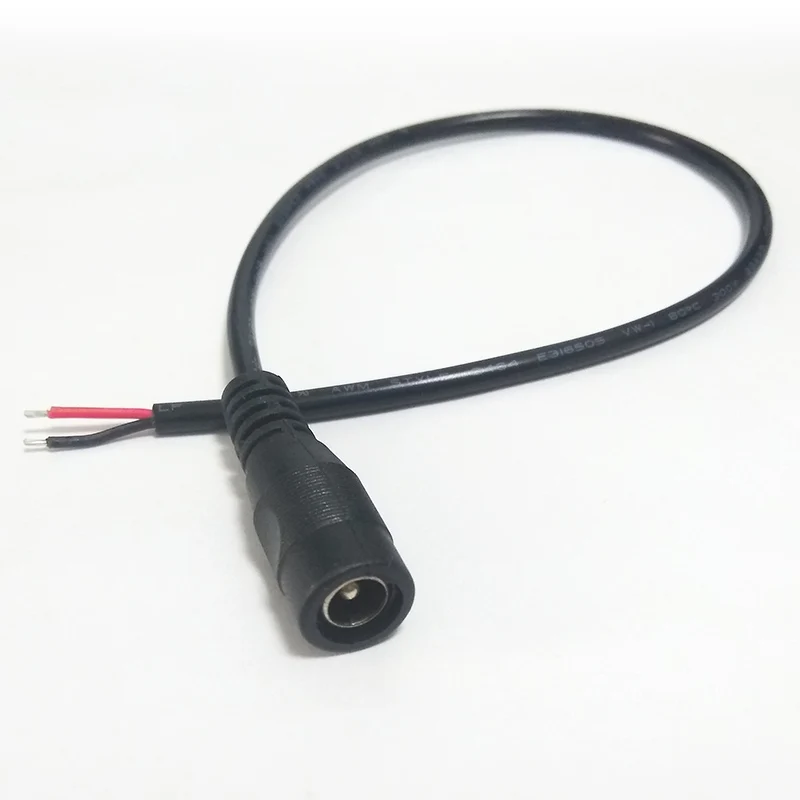 2 1 шт. 5 5x500 разъем DC мужской или женский кабель провода 15 см 30 22AWG 20AWG 18AWG для 5050 3528
