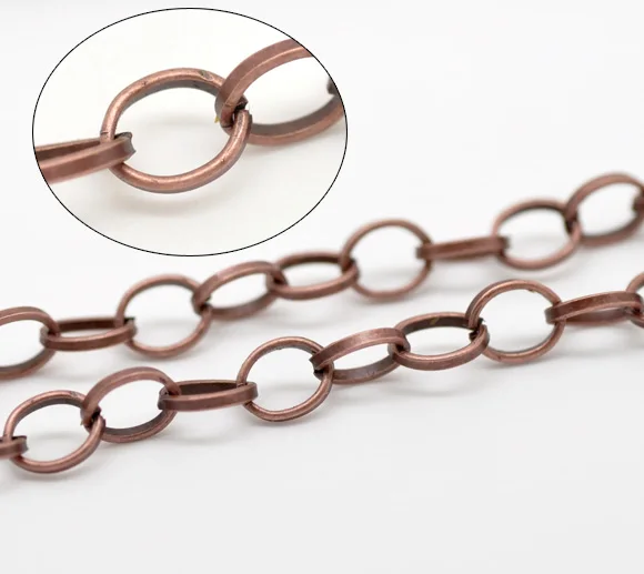 

DoreenBeads и формирующая листы для кровли 4 м Медь тон Ссылки-открыт цепи Выводы 8x6 мм (B15276), yiwu