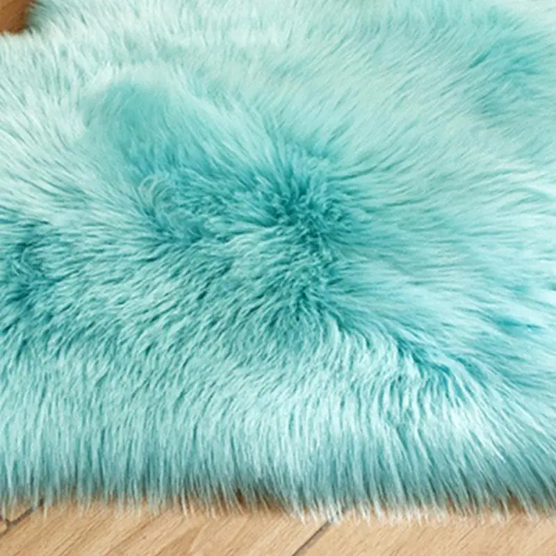 В форме сердца гостиной спальни коврик одеяло пушистые имитация шерсти плюшевый